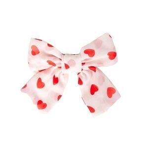 Heart Pattern Bow Barrette